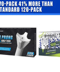 170 Pack Pro 4 Prong Golf Tees With Line Marking System Blue Three And Quarter Inch Plastic Tees packaging comparison