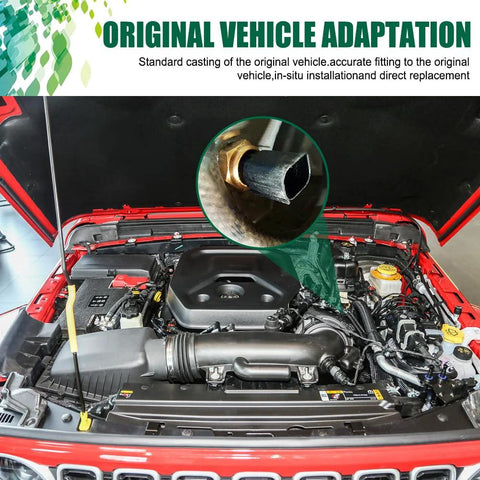 Engine coolant temperature sensor for Jeep Grand Cherokee; close-up view of the sensor port in the engine bay.