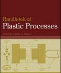 Cover of Plastic Processing Master Guide Real World Pro Grade Handbook with beige schematic diagram on maroon background.