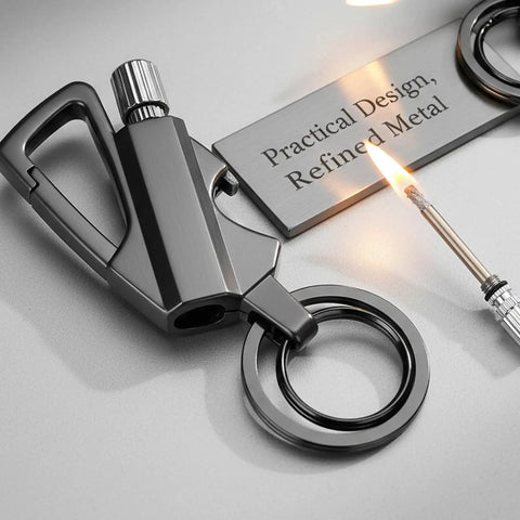 Infinity Lighter All In One Multitool Keychain Bottle Opener For Camping Hiking Survival Waterproof Windproof Reusable Fire Starter