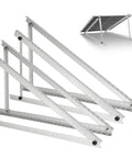 Heavy Duty Solar Panel Mounting Kit Set With 0 To 90 Degree Adjustable Tilt Foldable Legs Aluminum Alloy Construction displayed