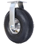 Heavy Duty 10 Inch Pneumatic Caster Wheels With Rigid Plate And Precision Ball Bearings Built Tough for smooth performance