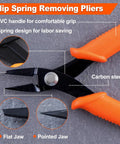 Pro Grade Watch Spring Bar Pliers Set For Link Removal And Strap Replacement One Hand Operation Carbon Steel With Blackened Finish