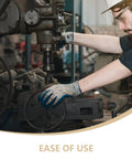 Worker using machine to install Need A Fresh Start For Broken Sealers With This Heavy Duty 2 Pack Black Rubber Drive Belt.