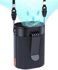 Ultra Strong 6600RPM Portable Waist Fan With 4 Speeds And 25 Hour Battery Life, Rechargeable Hands Free Belt Fan On Table