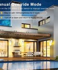 Elegant home exterior with Easy Install Outdoor Motion Sensor Wall Lights With Dusk To Dawn Sensor LED Lantern on walls