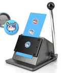 Heavy Duty Manual Lever Circle Punch And Button Cutter, 35mm Circle Cut For 25mm Button Shells, DIY badge and scrapbook tool