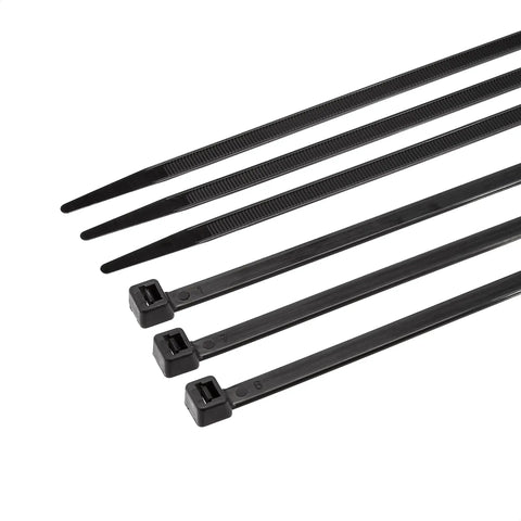 Heavy Duty 18 Inch Cable Ties Pack Of 50 Black For Home Office Garden And More Tethering Wiring Cables Tarps Fencing Self Locking Fasteners