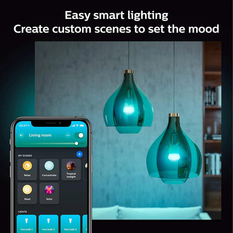 Color Changing LED Smart Bulbs Pack Of 4, 75W Equivalent A19, E26 Indoor Lighting With App Control, Scenes And Automations