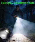Rechargeable Camping Lantern With Telescopic Stand And USB Power Bank, 14000mAh Battery Delivers Up To 48 Hours On Low, used as flashlight