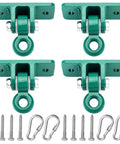 Beefy 10000 Lb Heavy Duty Swing Hanger Set For Indoor Outdoor Swing Sets Pack Of Four Green Weatherproof And Built To Last Premium One Piece Iron