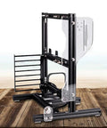Beefy Open Air PC Frame Test Bench For ATX MATX ITX Builds, Aluminum DIY Chassis For Custom Water Cooling on wooden platform