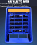 Desktop Soldering Fume Extractor With Heavy Duty Carbon Filter And Hella Powerful Suction For Quick Workshop Smoke Ventilation And Flux Odor Control No Sweat Setup Ever, featuring blue ABS plastic shell.