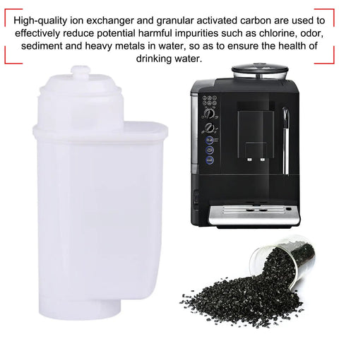8 Pack Replacement Water Filters For Siemens Eq Series And Bosch Vero Coffee Machines With Premium Activated Carbon for fresh brews.
