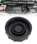 Brake Fluid Reservoir Cap and Anti Spill Cover for Ford Focus, Mondeo, C-Max, S-Max, OE 1831528 BV612162AB displayed with engine bay