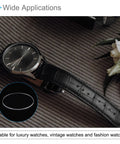 Luxury watch on textured surface with Ultra Clear 25.5mm Round Watch Crystal Lens 0.8mm Thick Mineral Replacement For DIY Watch Repair And Modding Fits Most Small Round Dials Pro Grade Clarity And Easy Install For Watch Enthusiasts