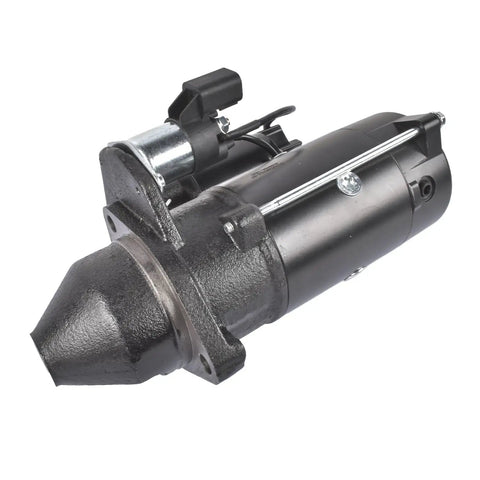 12V 9 Tooth Starter Motor With Cross Reference 04131602 Fits TD2.9 TD3.6 TCD2.9 TCD3.6 And Genie GTH5519 Industrial Diesel Engines For Easy Cranking And Reliable Repair Parts. black starter motor with 9-tooth pinion