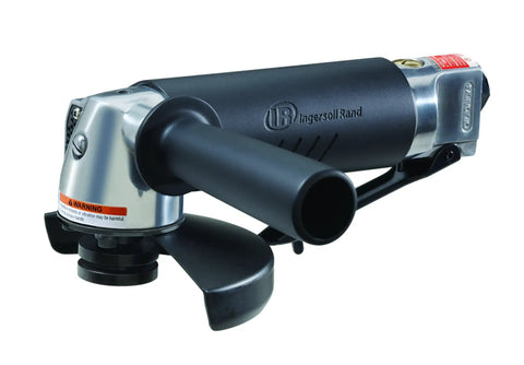 Edge Series 5 Inch Air Angle Grinder With 1.0 HP Motor featuring locking lever, tease throttle, anti-vibration grip.