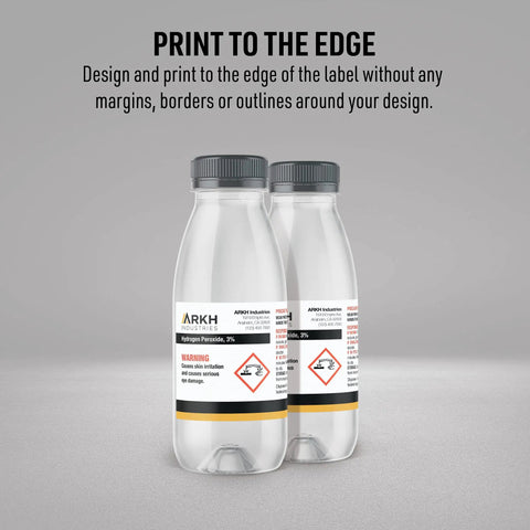 Built Like Armor Waterproof Rectangle Labels 1.5 By 3.75 Inches White Ghs Hazard Stickers For Laser Printers 2500 Total Oil Resistant And Tear Proof Zero Hassle Setup