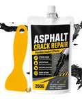 Heavy Duty Concrete Crack Filler Zero Hassle Quick Dry Sealer For Driveways And Patios Waterproof High Elasticity Patch Repair Kit with yellow application tool.