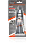 Heavy Duty High Temp RTV Silicone Gasket Maker Sealant For Oil Resistant Waterproof Bonding Of Internal Combustion Engines And Steam Turbines, Quick Dry Flexible Grey 3.7 Oz tube in blister pack