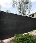 Ninety Percent Shade Cloth For Garden And Patio, 10x10 Ft Outdoor Shade Fabric Tarp With Grommets installed on outdoor fence