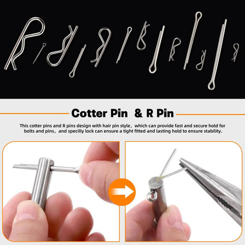 360 Piece Heavy Duty Pin Kit For Trailers Tractors Trucks Mowers And Farm Equipment Built Tough With Hitch Pins R Clips Hair Pins