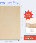 Baltic birch plywood sheet, 24 x 36 in, 1/2 in (12 mm) thick, B/BB grade, pack of 1