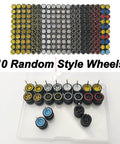 10 Pack 1/64 Diecast Car Wheels And Tires Set With Mixed Rubber Tires For Custom 1/64 Models Premium Smooth Rubber 28mm Axle