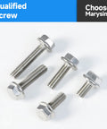 Flange M6 Bolt Set Stainless Steel 304 Kit With Nuts And Washers Assorted M6 Screws