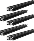 5 Piece 400 mm 2040V Aluminum Extrusion Profile European Standard Anodized Linear Rail For 3D Printers Lasers CNC Machines And DIY Projects Black Built For DIYers