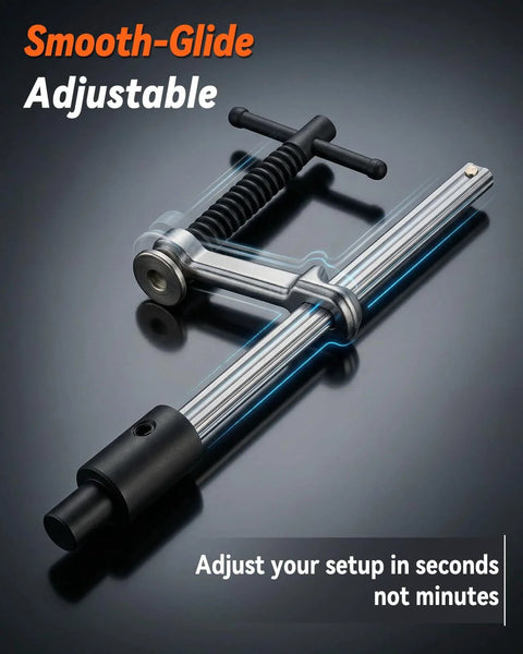 Two Pack Welding Table Clamps With Six Point Five Inch Opening Capacity For Five Eighth Inch Holes Professional Carbon Steel Welding Fixture Clamps