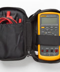 Go-To Polyester Soft Carrying Case for Handheld Electrical Test Tools and Accessories with Velcro tool straps holding a multimeter