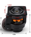 Heavy Duty Leveling Casters Set For Industrial Machinery And Workbenches with adjustable height and swivel plate design.
