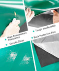 Pro Grade Anti Static Desk Mat For Soldering And Electronics Repair, Rubber ESD Safe Surface showing temperature resistance and durability