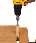 Pen Turning Barrel Mill Trimmer And Cleaner Pro Kit with trimmer attached to drill in woodworking setup