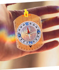 Trail Ready Orienteering Compass Tool With High Precision For Hiking And Camping Luminous Dial For Night Use in hand