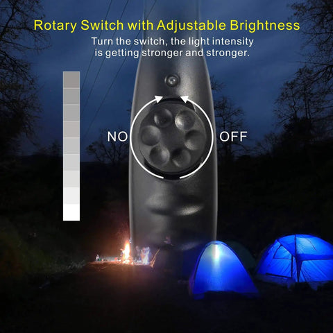 Rechargeable COB Work Light with adjustable rotary switch, outdoor camping scene, 700 Lumens Magnetic Cordless LED