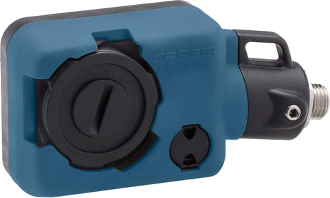 Close-up of Digi2 Digital Depth And Pressure Gauge For Scuba Diving Blue With Real Time Depth Readout And Tank Pressure Monitor