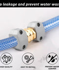2 Pack Garden Hose Repair Kit With Hose End Mender Set Fits Three Quarter Inch And Five Eighth Inch Connectors installed view