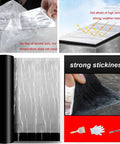 Heavy Duty Self Adhesive Roofing Felt Tape With Reflective Aluminum Foil Backing, showing unwrapped roll and application details.