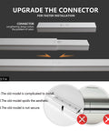 Retractable Ceiling Curtain Track System For Room Dividers And Showers Adjustable 31 To 59 Inches No Guesswork Hassle Free Fit Ceiling Mounted Curtain Rail Easy Install White Finish connector detail