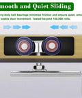 Double Sliding Door Track Hardware Kit For Bypass Doors For Three Quarter To One Inch Doors With Floor Guide And Rollers