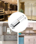 Heavy Duty Zinc Alloy Screw On Metal Door Hinge Set For Internal Cabinets And Electrical Boxes, Easy Install shown in kitchens