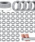 Plastic Insulating Bushing 50 Piece Set for EMT, Rigid and IMC Conduit Fittings, 3/4-Inch Threaded Electrical Bushings