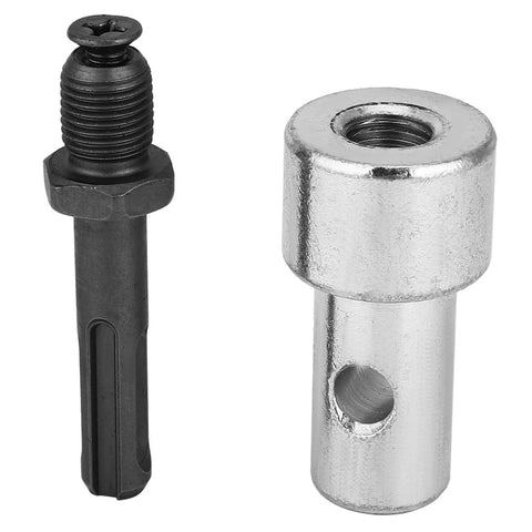 Heavy Duty Round Shank Drill Adapter To Earth Auger Connector Arbor For DIYers And Pros, built tough metal construction