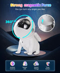 360-degree adjustable Lit Cosmic Night Sky Projector with astronaut design, shown with magnetic base, for kids and adults.