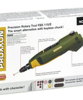 Versatile Precision Rotary Tool with full wave speed control and soft grip handle in product packaging