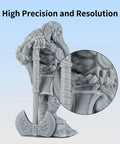 Miniature statue printed with Fast ABS Like 3D Printer Resin For LCD DLP 405nm UV Curing Non Brittle High Precision Photopolymer Gray 1kg