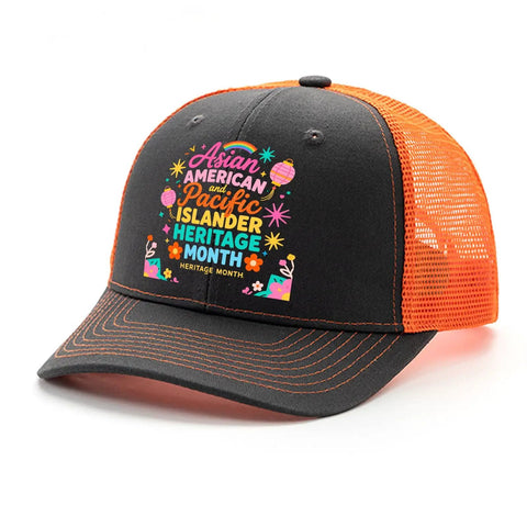 Dope Hats For Men And Women Unisex Trucker Cap With Air Vent Holes Lightweight Washed Cotton Dad Hat celebrating AAPI Heritage Month